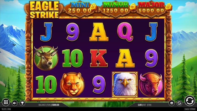 Eagle Strike Hold and Win slot screen 1