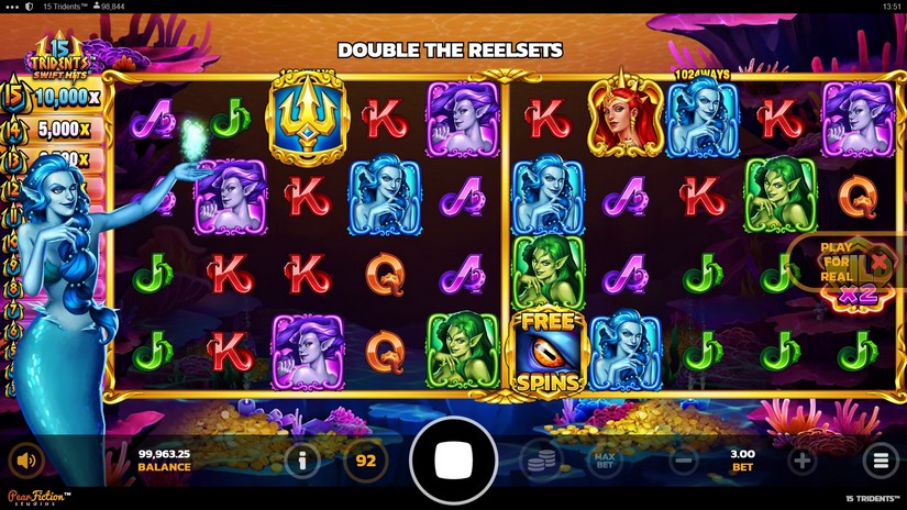 15 Tridents slot screen 3