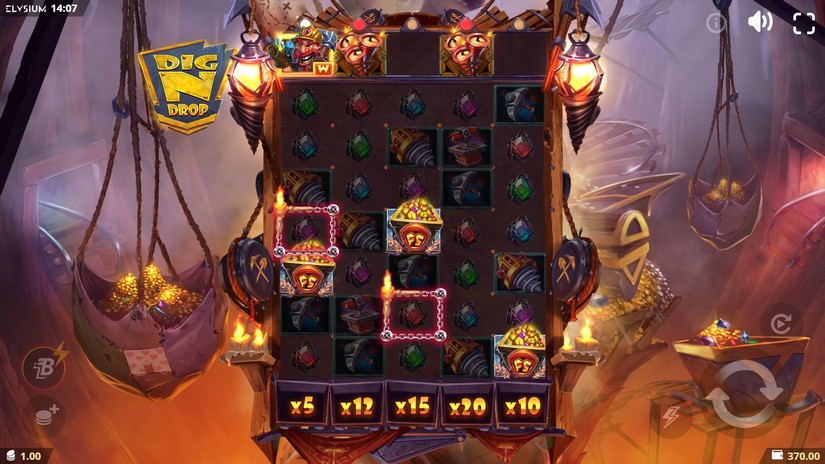 Dig N Drop slot screen 2