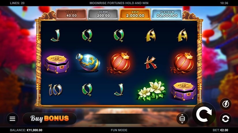 Moonrise Fortunes Hold & Win slot screen 1