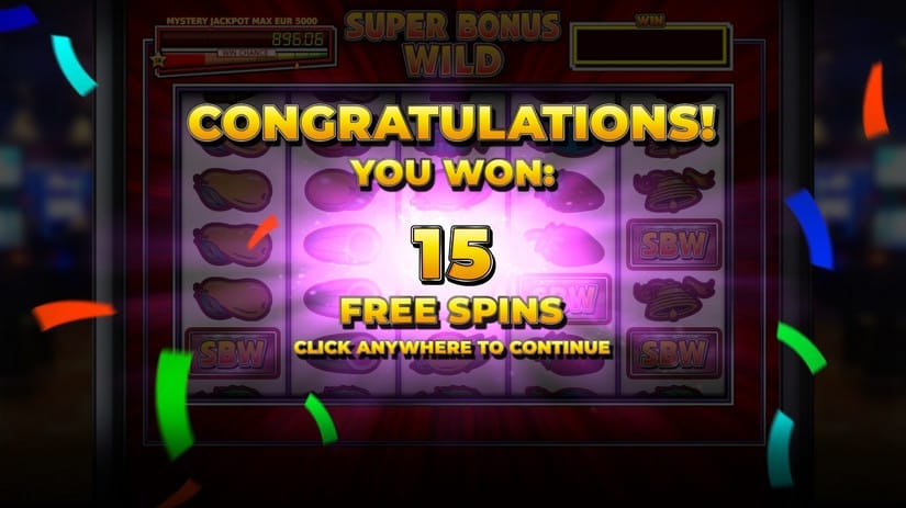 Super Bonus Wild slot screen 4