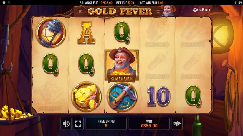 Gold Fever slot screen 4