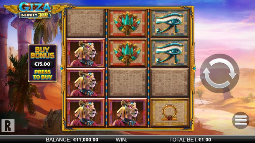 Giza Infinity Reels slot screen 1