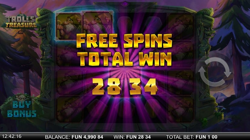 The Trolls’ Treasure slot screen 7