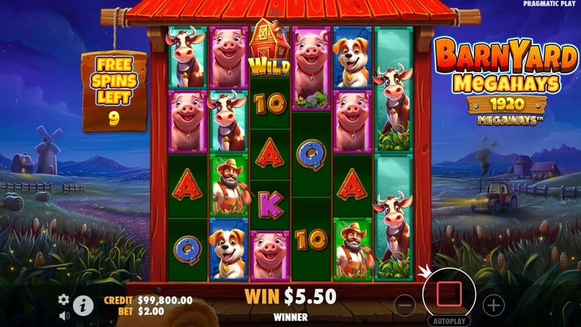 Barnyard Megahays Megaways slot screen 4