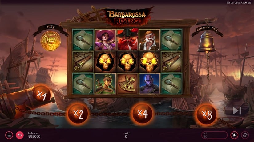 Barbarossa Revenge DoubleMax slot screen 2