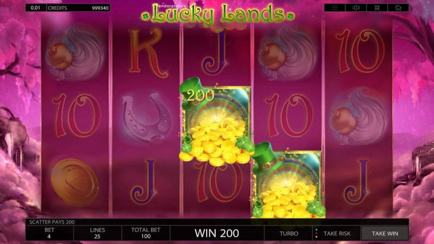 Lucky Lands slot screen 1