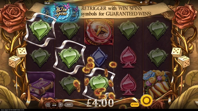 In The Rabbit Hole slot screen 4