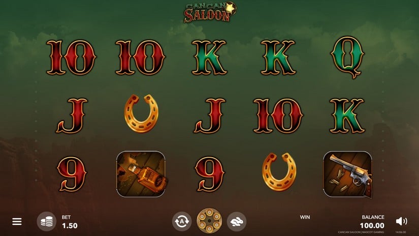 CanCan Saloon slot screen 1