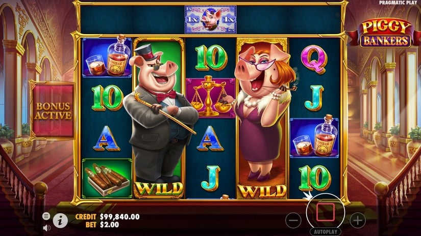 Piggy Bankers slot screen 2