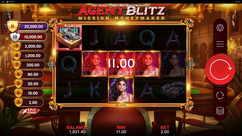 Agent Blitz Mission Moneymaker slot screen 3