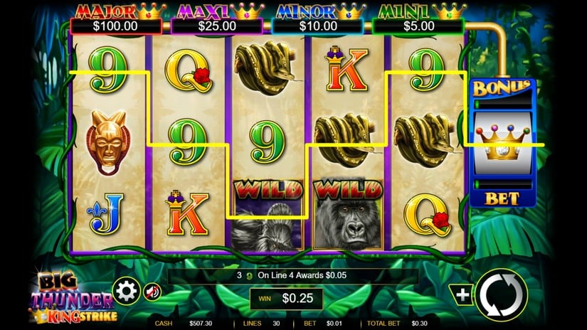 Big Thunder slot screen 4