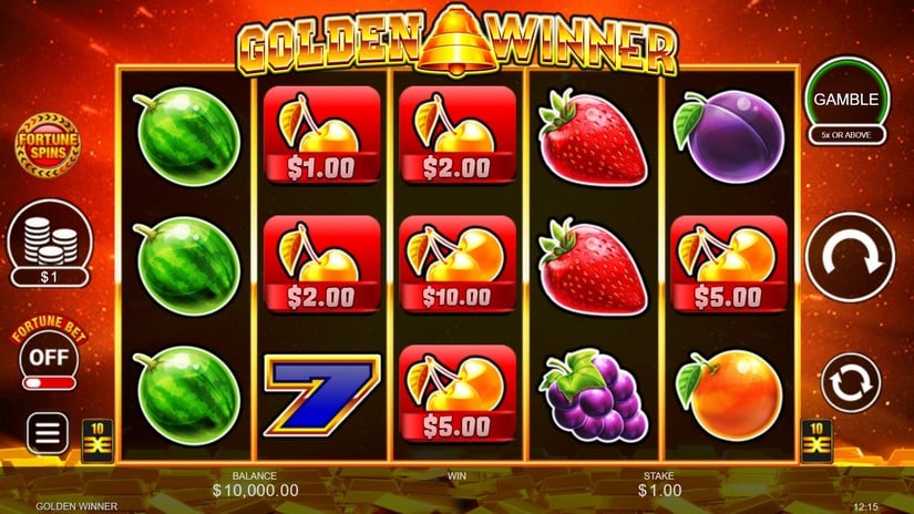 Golden Winner slot screen 1