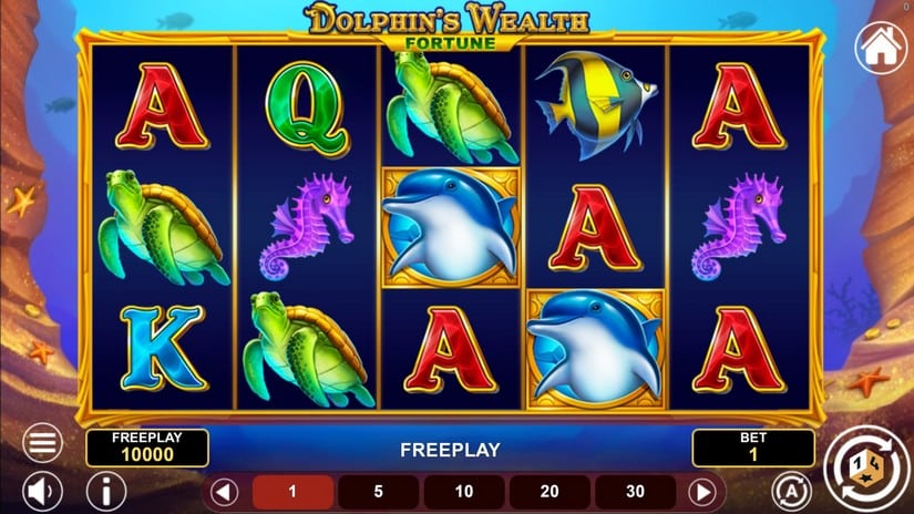 Dolphin’s Wealth Fortune slot screen 2