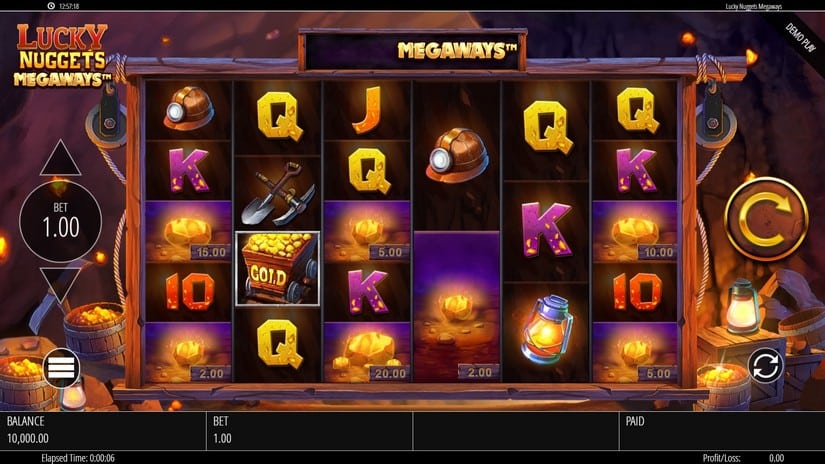 Lucky Nuggets Megaways slot screen 1