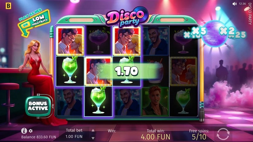 Disco Party slot screen 4