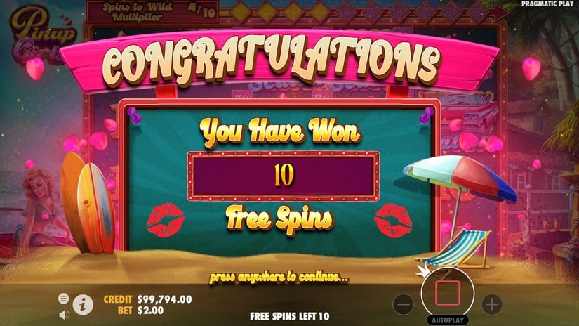 Pinup Girls slot screen 3