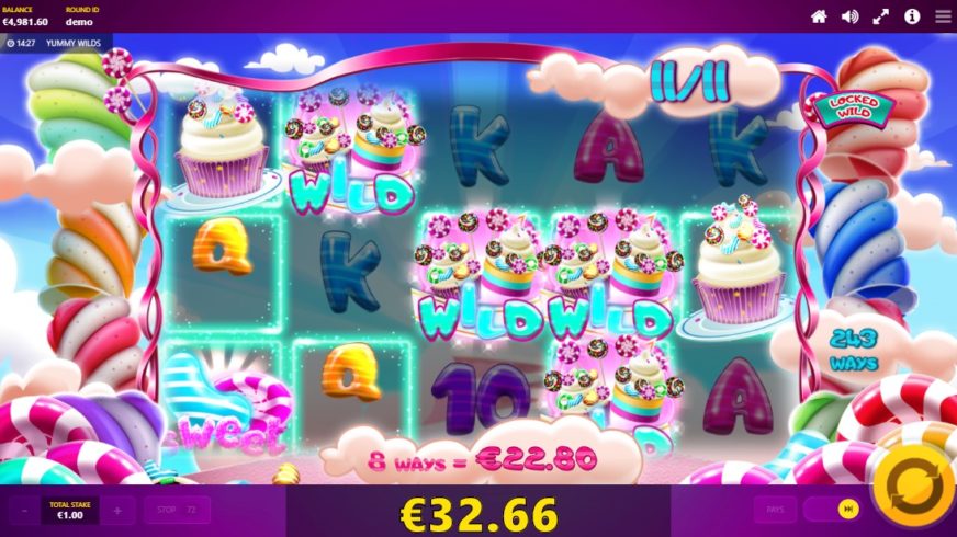 Yummy Wilds slot screen 4