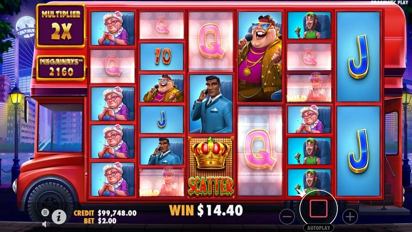 Wild Celebrity Bus Megaways slot screen 5