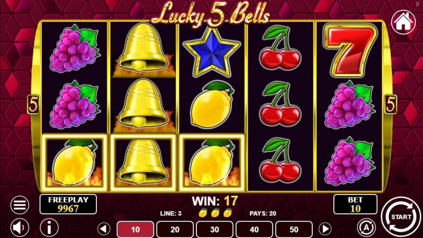 Lucky 5 Bells slot screen 3