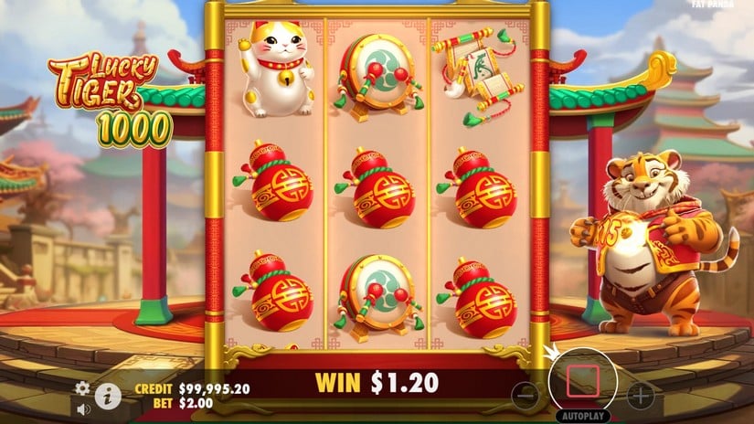 Lucky Tiger 1000 slot screen 2