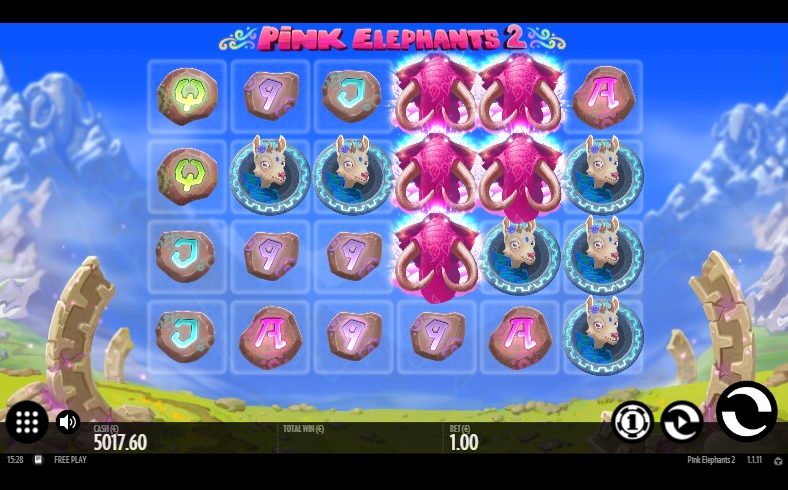 Pink Elephants 2 slot screen 1