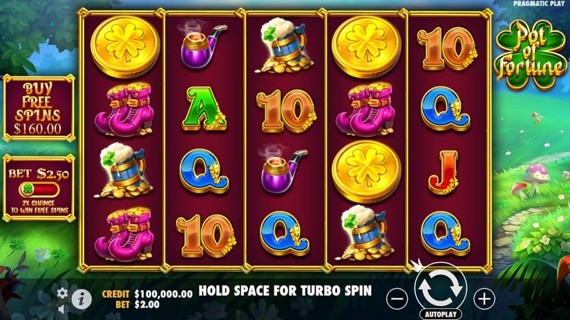 Pot of Fortune slot screen 1