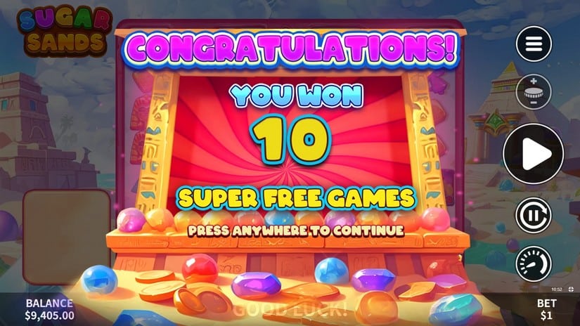Sugar Sands slot screen 5