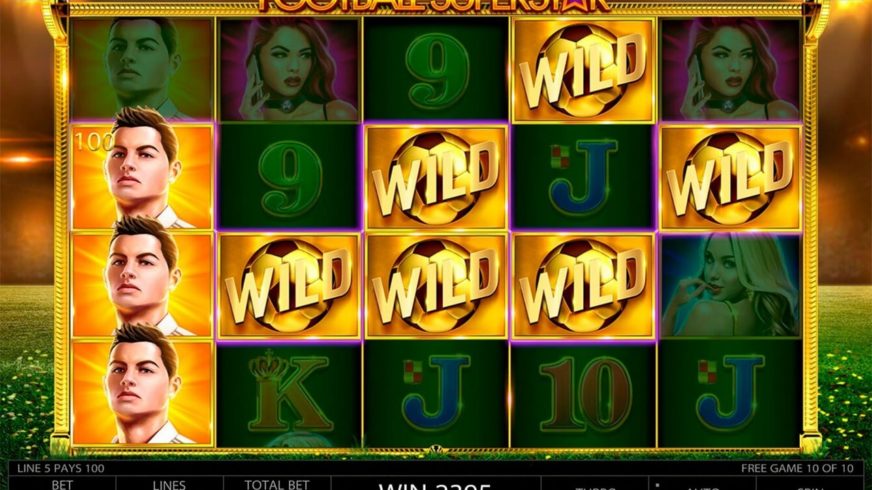 Football Superstar slot screen 2