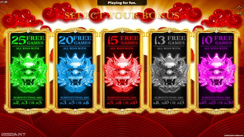 Magic Dragon slot screen 5