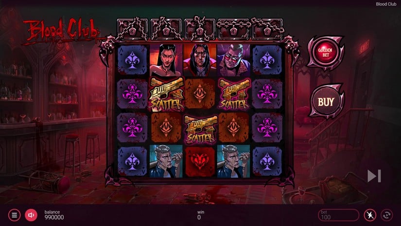 Blood Club slot screen 2