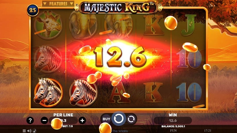 Majestic King slot screen 2