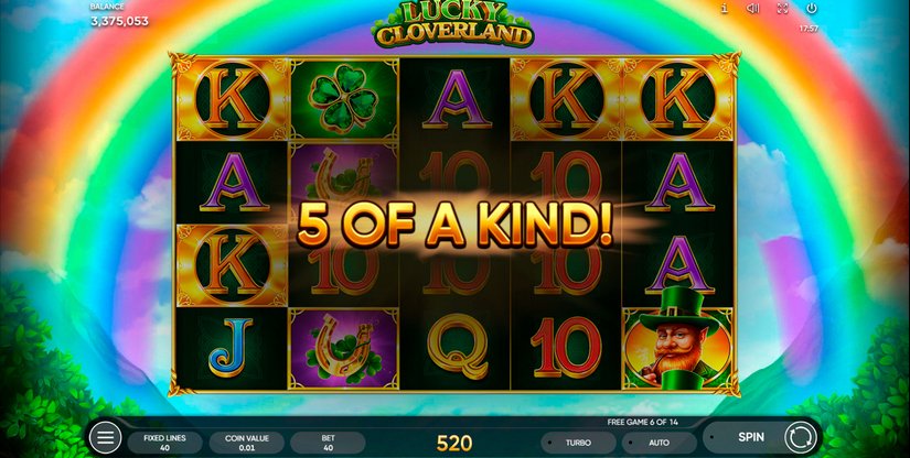 Lucky Cloverland slot screen 5