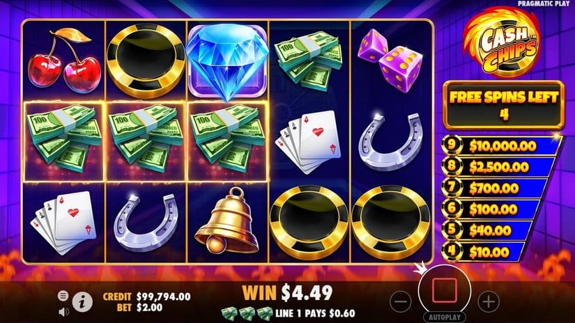 Cash Chips slot screen 5