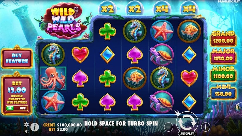 Wild Wild Pearls slot screen 1