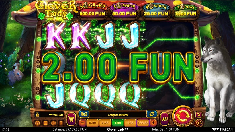 Clover Lady™ slot screen 2