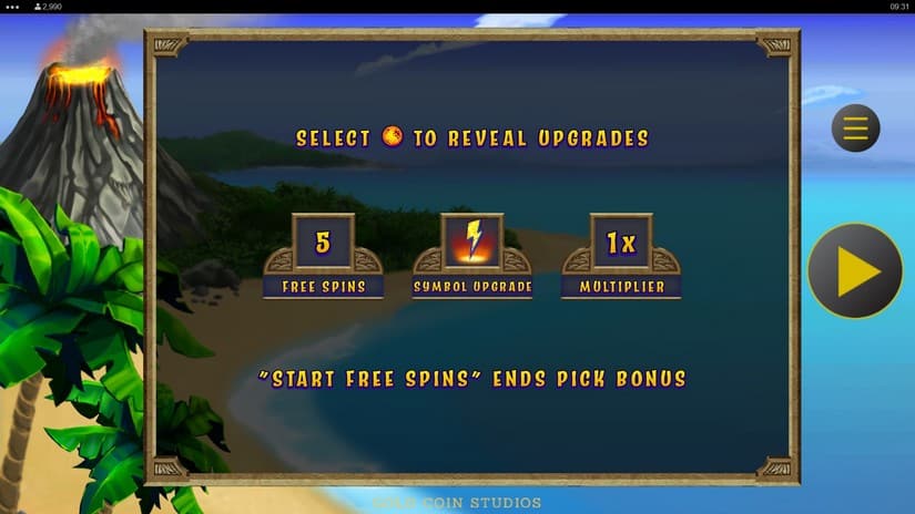 Triple Tiki Super Free Spins slot screen 3