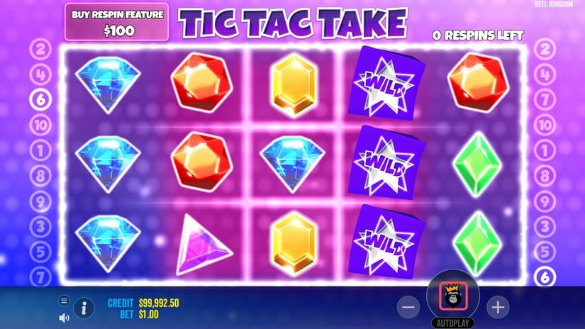Tic Tac Take slot screen 2