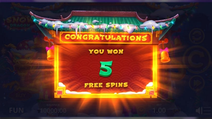 Snow Dragon slot screen 2