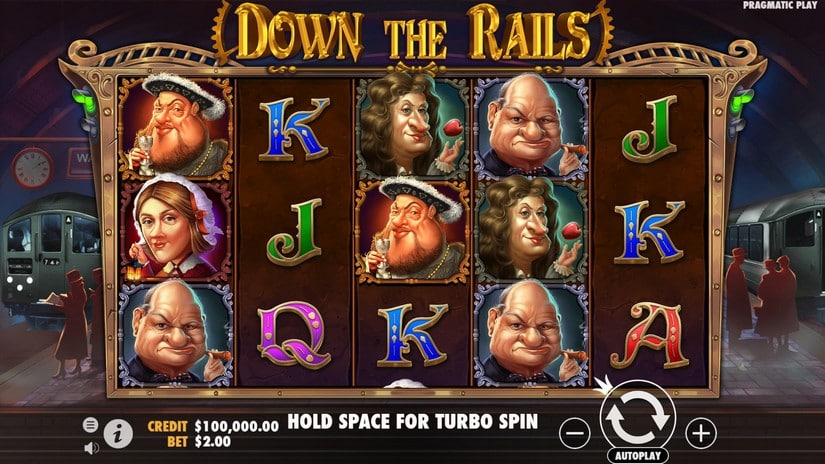 Down the Rails slot screen 1