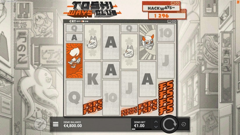 Toshi Ways Club slot screen 2