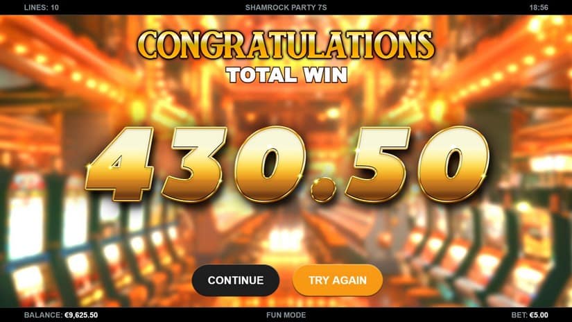 Shamrock Party 7s slot screen 5