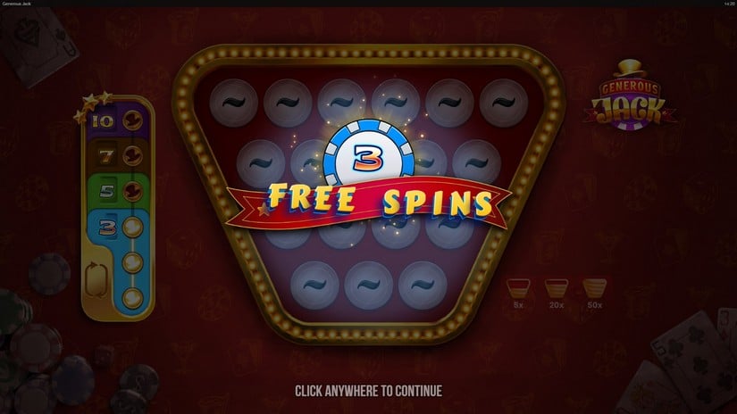 Generous Jack slot screen 3