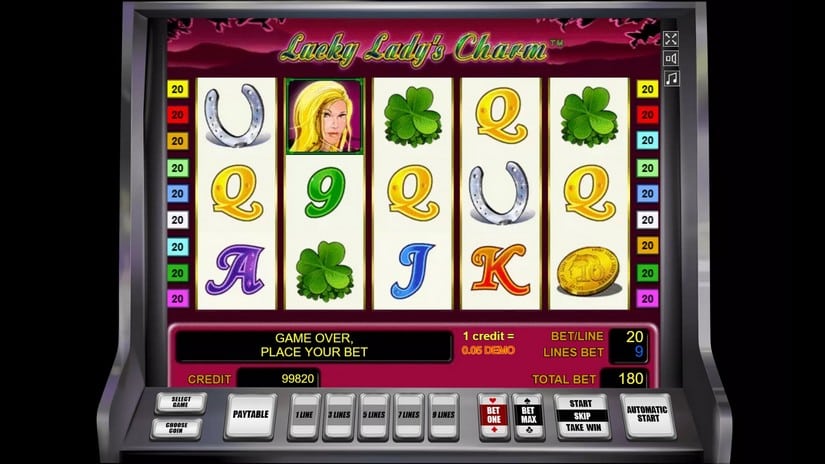 Lucky Lady’s Charm slot screen 1