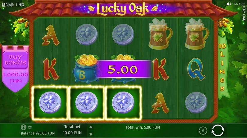 Lucky Oak slot screen 2