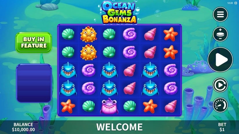 Ocean Gems Bonanza slot screen 1