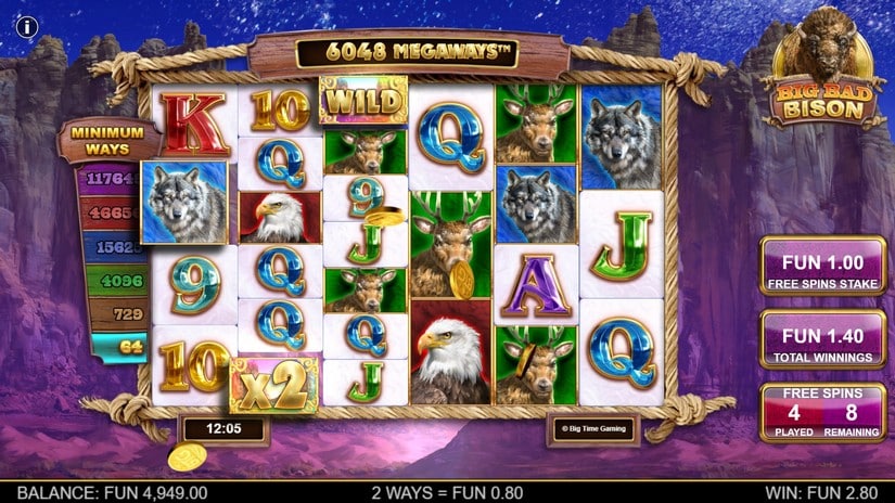 Big Bad Bison Megaways slot screen 4