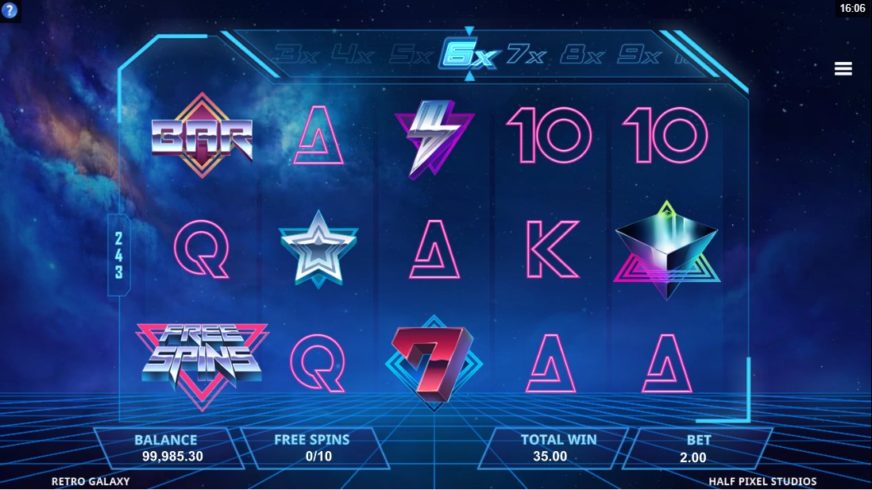 Retro Galaxy slot screen 4
