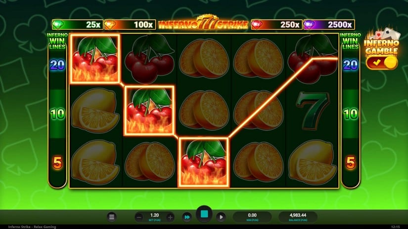 Inferno Strike slot screen 5