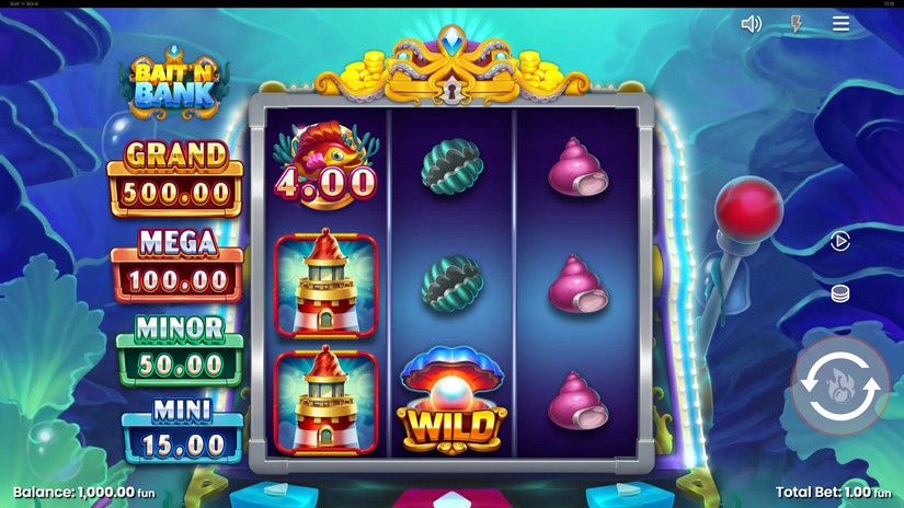 Bait ‘n’ Bank slot screen 1